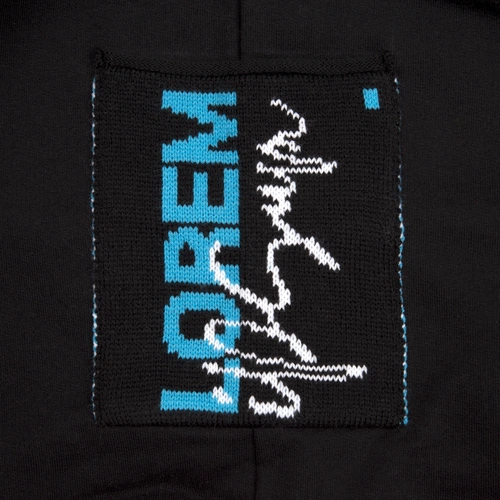 Толстовка с вязаными элементами, черная, размер XL Толстовка с вязаными элементами, черная, размер XL