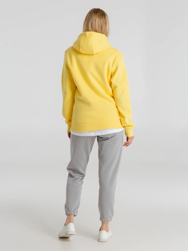 Толстовка с капюшоном унисекс King, желтая Толстовка с капюшоном унисекс King, желтая