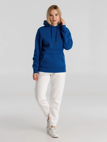 Толстовка с капюшоном унисекс King, ярко-синяя Толстовка с капюшоном унисекс King, ярко-синяя