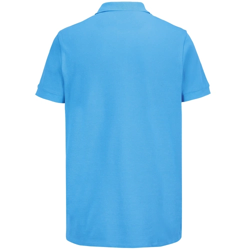 Рубашка поло унисекс Pacific, ярко-бирюзовая Рубашка поло унисекс Pacific, ярко-бирюзовая