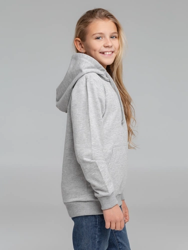 Толстовка с капюшоном детская Kirenga Kids, серый меланж Толстовка с капюшоном детская Kirenga Kids, серый меланж