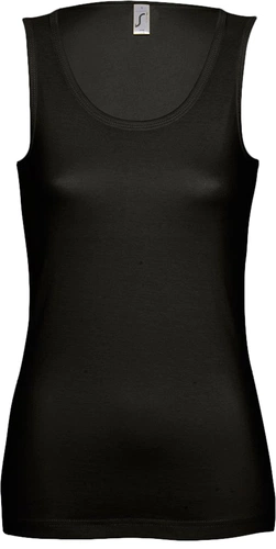 Майка женская Jane 150, черная Майка женская Jane 150, черная