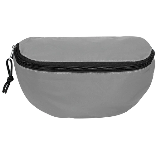 Поясная сумка Manifest из светоотражающей ткани, серая Поясная сумка Manifest из светоотражающей ткани, серая
