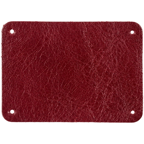 Лейбл кожаный Beta, XL, красный Лейбл кожаный Beta, XL, красный