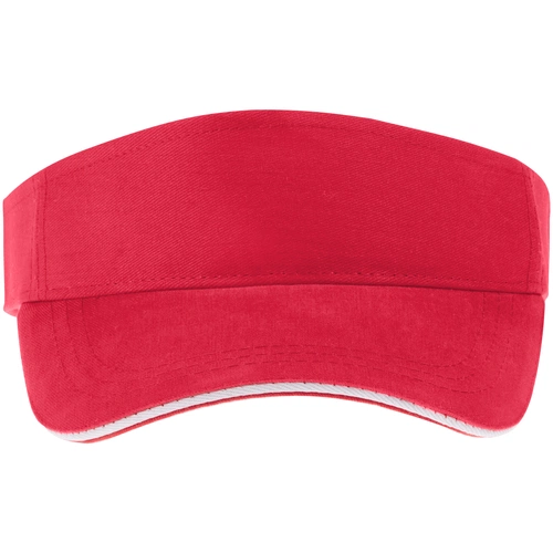 Козырек Active, красный с белым кантом Козырек Active, красный с белым кантом