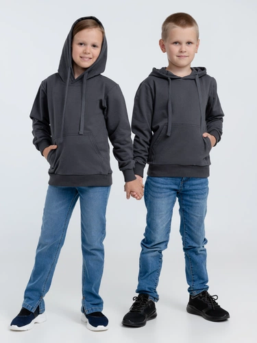 Худи детское Kirenga Kids 2.0, темно-серое (графит) Худи детское Kirenga Kids 2.0, темно-серое (графит)