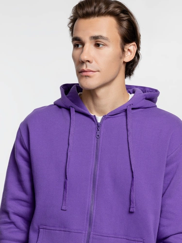 Толстовка на молнии с капюшоном Siverga Heavy 2.0, фиолетовая Толстовка на молнии с капюшоном Siverga Heavy 2.0, фиолетовая