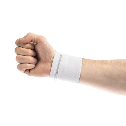 Напульсник с карманом Fiksu, белый Напульсник с карманом Fiksu, белый