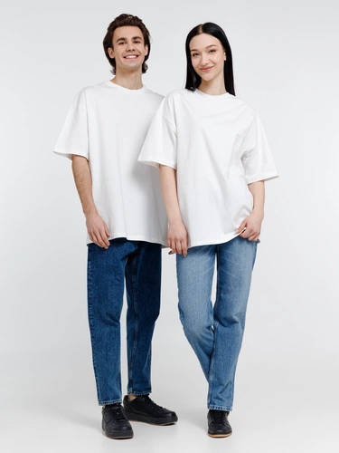 Футболка оверсайз унисекс Big Haul, молочно-белая Футболка оверсайз унисекс Big Haul, молочно-белая