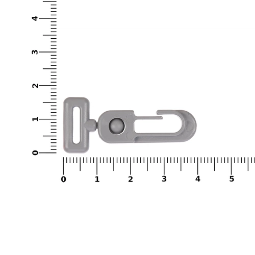 Застежка-карабин Сarabine, S, серый Застежка-карабин Сarabine, S, серый