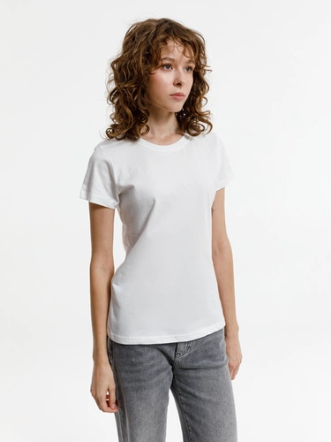 Футболка женская T-bolka Lady, белая (белоснежная) Футболка женская T-bolka Lady, белая (белоснежная)