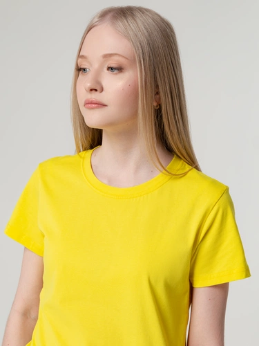 Футболка женская T-bolka Lady, желтая Футболка женская T-bolka Lady, желтая