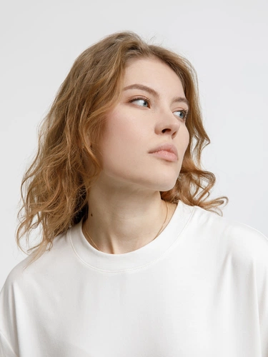 Футболка оверсайз унисекс Lavinia, белая Футболка оверсайз унисекс Lavinia, белая