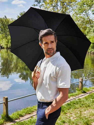 Зонт-трость Commissioner, черный Зонт-трость Commissioner, черный