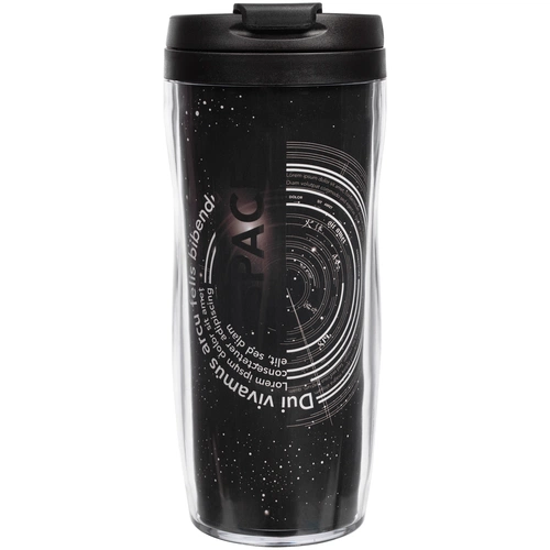 Термостакан Poster, с черной крышкой Термостакан Poster, с черной крышкой