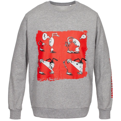 Толстовка «Ногиотушей», серый меланж Толстовка «Ногиотушей», серый меланж