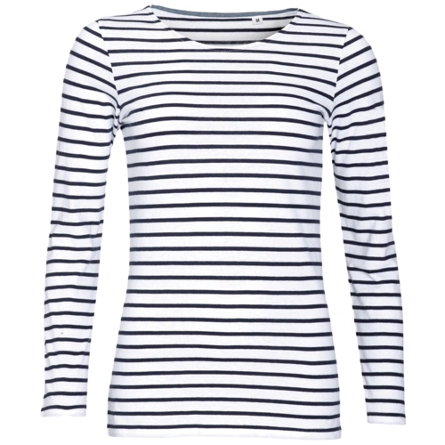 Футболка женская Marine Women, белая с темно-синим Футболка женская Marine Women, белая с темно-синим