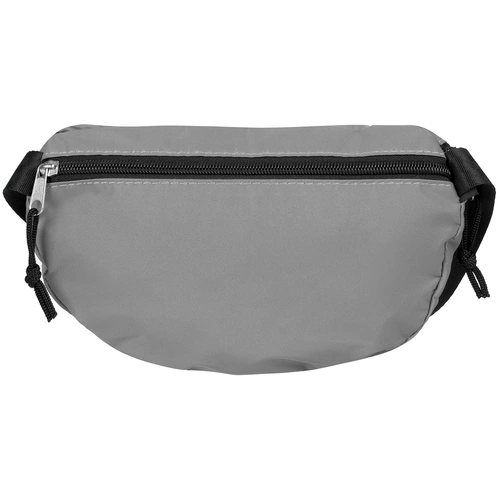 Поясная сумка Manifest из светоотражающей ткани, серая Поясная сумка Manifest из светоотражающей ткани, серая