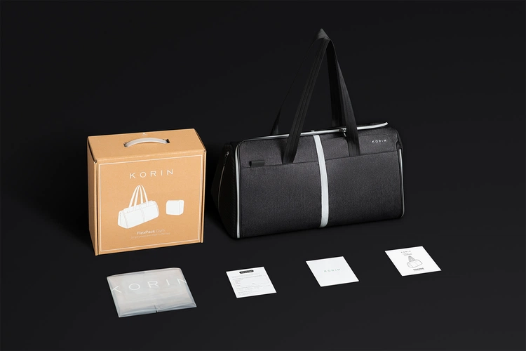 Спортивная сумка FlexPack Gym, темно-серая Спортивная сумка FlexPack Gym, темно-серая