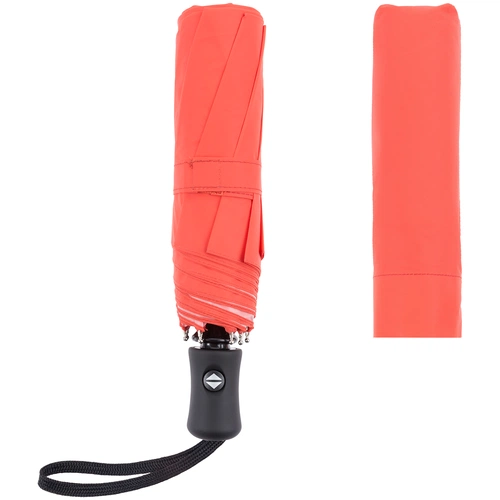 Зонт складной Manifest Color со светоотражающим куполом, красный Зонт складной Manifest Color со светоотражающим куполом, красный