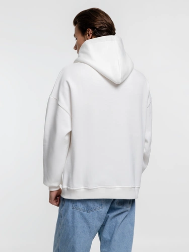 Худи оверсайз Kulonga Comfort Heavy, молочно-белое Худи оверсайз Kulonga Comfort Heavy, молочно-белое