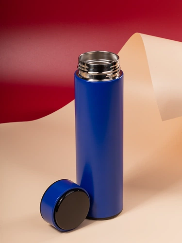 Смарт-бутылка с заменяемой батарейкой Long Therm, синяя Смарт-бутылка с заменяемой батарейкой Long Therm, синяя