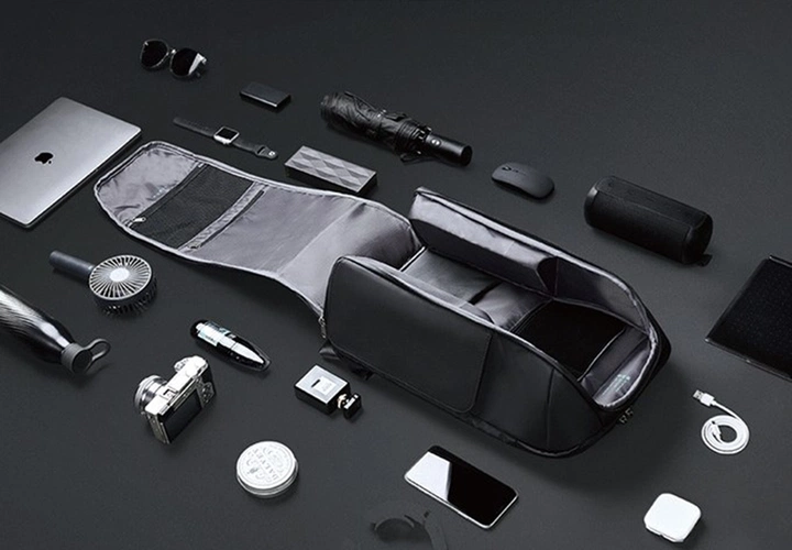 Рюкзак FlipPack, черный с зеленым Рюкзак FlipPack, черный с зеленым