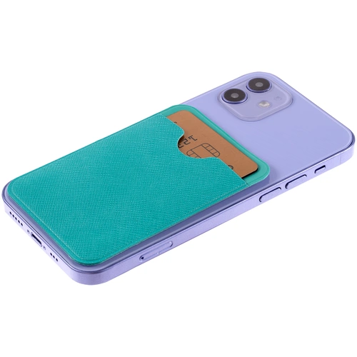 Чехол для карты на телефон Devon, бирюзовый Чехол для карты на телефон Devon, бирюзовый