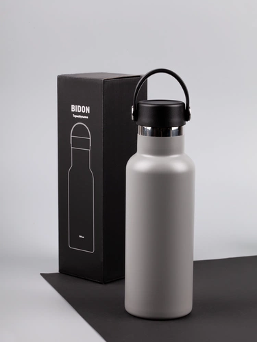 Термобутылка Bidon, серая Термобутылка Bidon, серая