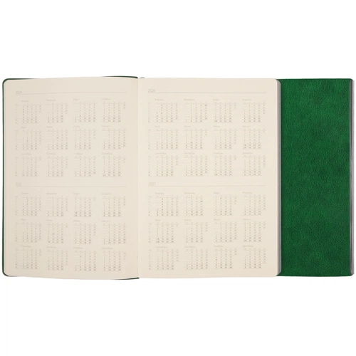 Ежедневник Petrus Flap, недатированный, зеленый Ежедневник Petrus Flap, недатированный, зеленый