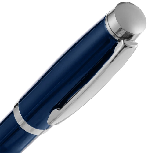 Ручка шариковая Letra Chrome, глянцевая, темно-синяя Ручка шариковая Letra Chrome, глянцевая, темно-синяя