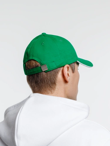 Бейсболка Spiker, зеленая с белым Бейсболка Spiker, зеленая с белым