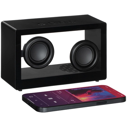 Bluetooth-колонка со светомузыкой Sensofonic, черная Bluetooth-колонка со светомузыкой Sensofonic, черная