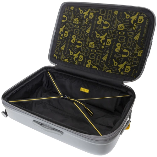 Чемодан Logoduck XL, серебристый Чемодан Logoduck XL, серебристый