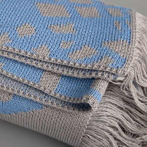 Палантин с бахромой на заказ Rinn Fint, полушерсть Палантин с бахромой на заказ Rinn Fint, полушерсть