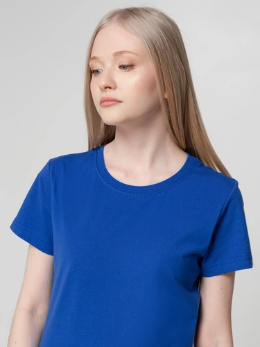 Футболка женская T-bolka Lady, ярко-синяя Футболка женская T-bolka Lady, ярко-синяя