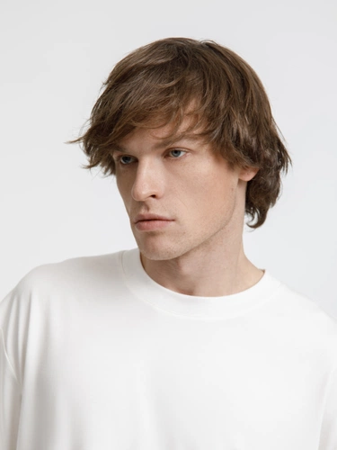 Футболка оверсайз унисекс Lavinia, белая Футболка оверсайз унисекс Lavinia, белая