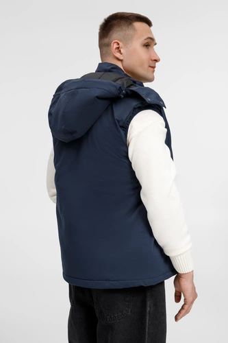 Жилет унисекс Sfera, темно-синий Жилет унисекс Sfera, темно-синий