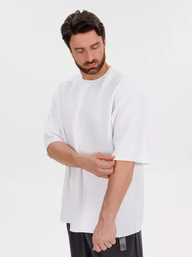 Джемпер с коротким рукавом Siluetti Volumica, молочно-белый Джемпер с коротким рукавом Siluetti Volumica, молочно-белый