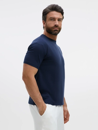 Футболка унисекс Durington, темно-синяя Футболка унисекс Durington, темно-синяя