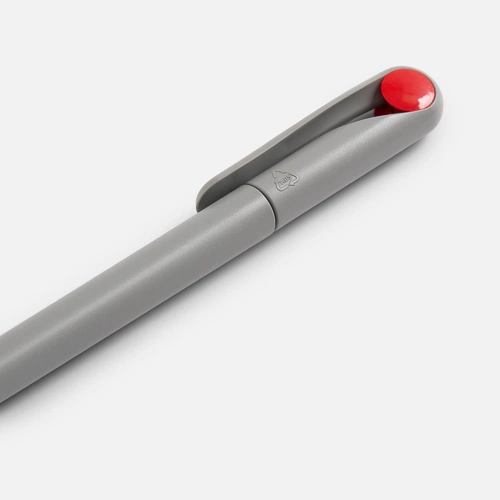 Ручка шариковая Prodir DS1 TMM Dot, серая с красным Ручка шариковая Prodir DS1 TMM Dot, серая с красным