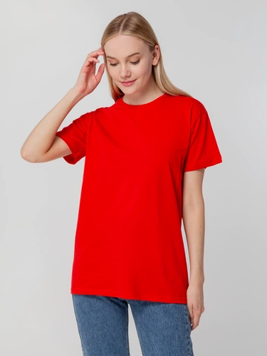 Футболка унисекс T-bolka 140, красная Футболка унисекс T-bolka 140, красная