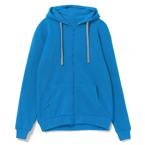 Толстовка на молнии с капюшоном Siverga, бирюзовая Толстовка на молнии с капюшоном Siverga, бирюзовая