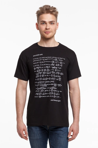 Футболка мужская «Да будет свет», со светящимся принтом Футболка мужская «Да будет свет», со светящимся принтом