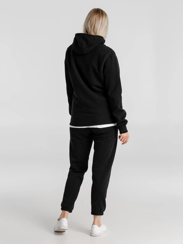 Толстовка с капюшоном унисекс King, черная Толстовка с капюшоном унисекс King, черная