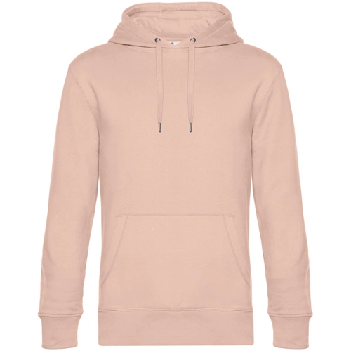 Толстовка с капюшоном унисекс King, розовая Толстовка с капюшоном унисекс King, розовая