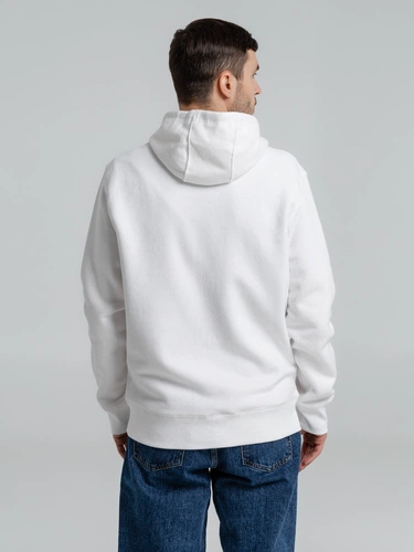Толстовка на молнии с капюшоном унисекс King, белая Толстовка на молнии с капюшоном унисекс King, белая