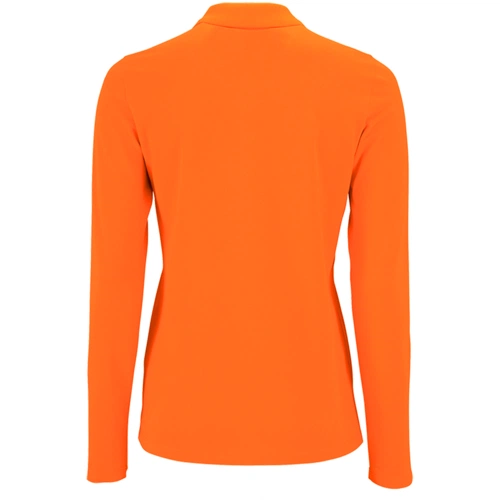 Рубашка поло женская с длинным рукавом Perfect LSL Women, оранжевая Рубашка поло женская с длинным рукавом Perfect LSL Women, оранжевая