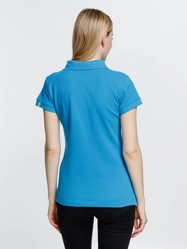 Рубашка поло женская Virma Premium Lady, бирюзовая Рубашка поло женская Virma Premium Lady, бирюзовая