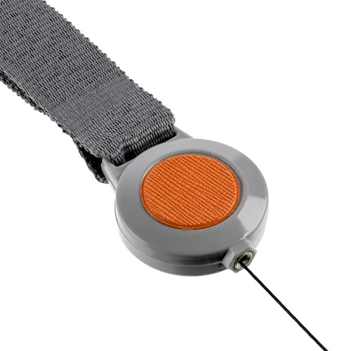 Чехол для пропуска с лентой и ретрактором Devon, оранжевый Чехол для пропуска с лентой и ретрактором Devon, оранжевый